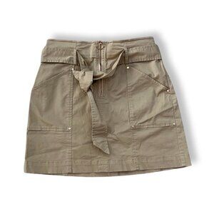 Intermix tan casual mini skirt size 2